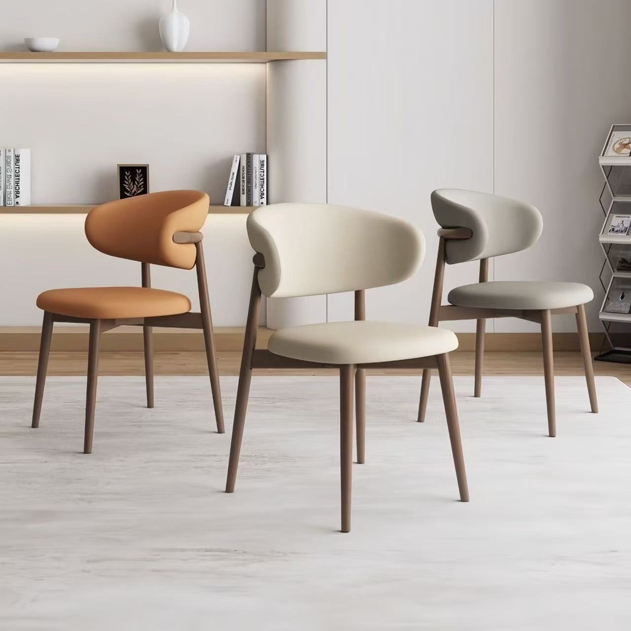 Modern Nordic Designer Chair, Popular on Social Media, Simple Style, Suitable for Cafes, Leisure, Meetings, Home Use, Dining Room, Light Luxury Dining Chair