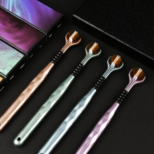 高端牙刷卡尼尔u型三面软毛牙刷包裹式高档家用护龈清洁舌苔家庭