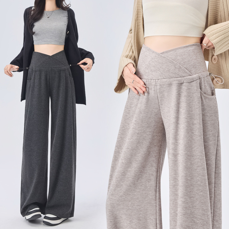 Dropshipping: Wide-leg maternity pants for spring and autumn, plus-size, comfortable to wear during pregnancy, casual pants for fall and winter Dropshipping: Wide-leg maternity pants for spring and autumn, plus-size, comfortable to wear during pregnancy, casual pants for fall and winter