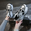 2022 Pure Black INS Tide Fashion Color Spot Spot Delivery Low Women's Single Shoes Leisure Sports Dad Shoes Student