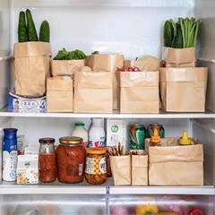 打包牛皮纸袋食品级包装袋冰箱果蔬收纳袋面包防油加厚纸袋子防水