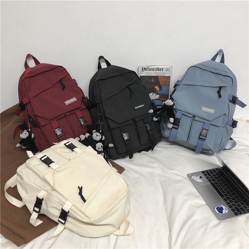 Versión coreana de la mochila informal de estudiante estilo Sen, de gran capacidad, mochila de Instagram de alta gama._voghion.com