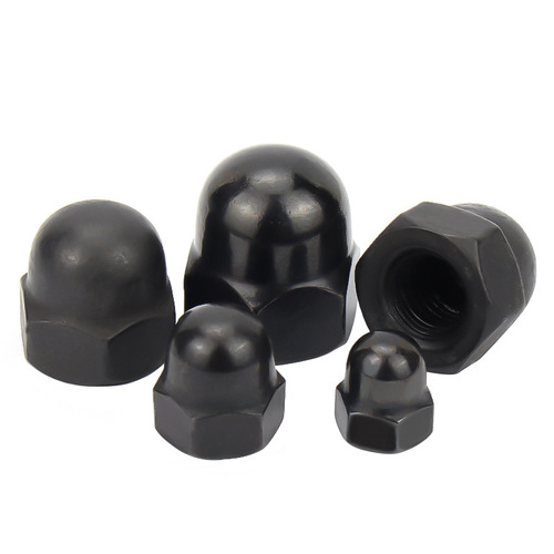 Black 304 stainless steel cap nut M3-M20 decorative nut cap nut DIN1587