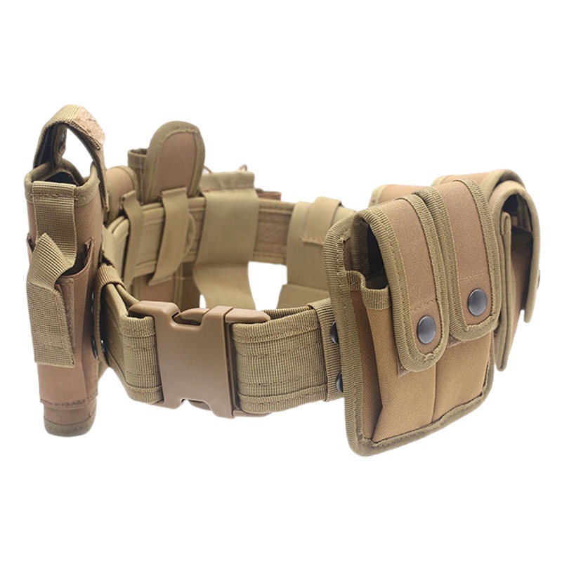 En stock cinturón táctico de diez piezas multifuncional MOLLE sello de la cintura Servicio Especial cinturón al aire libre ventiladores militares campo hebilla sello de la cintura