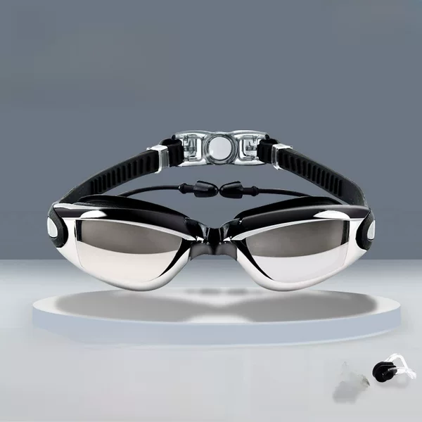 Youyou Factory Printed Logo Adult High-Definition Waterproof and Anti-Fog Men's and Women's Small-Frame Swimming Goggles Swimming Myopia Glasses Wholesale