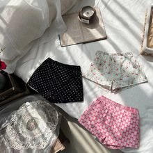 2025新款儿童韩系夏季女童裤子满印卡通潮童休闲碎花百搭短裤薄款