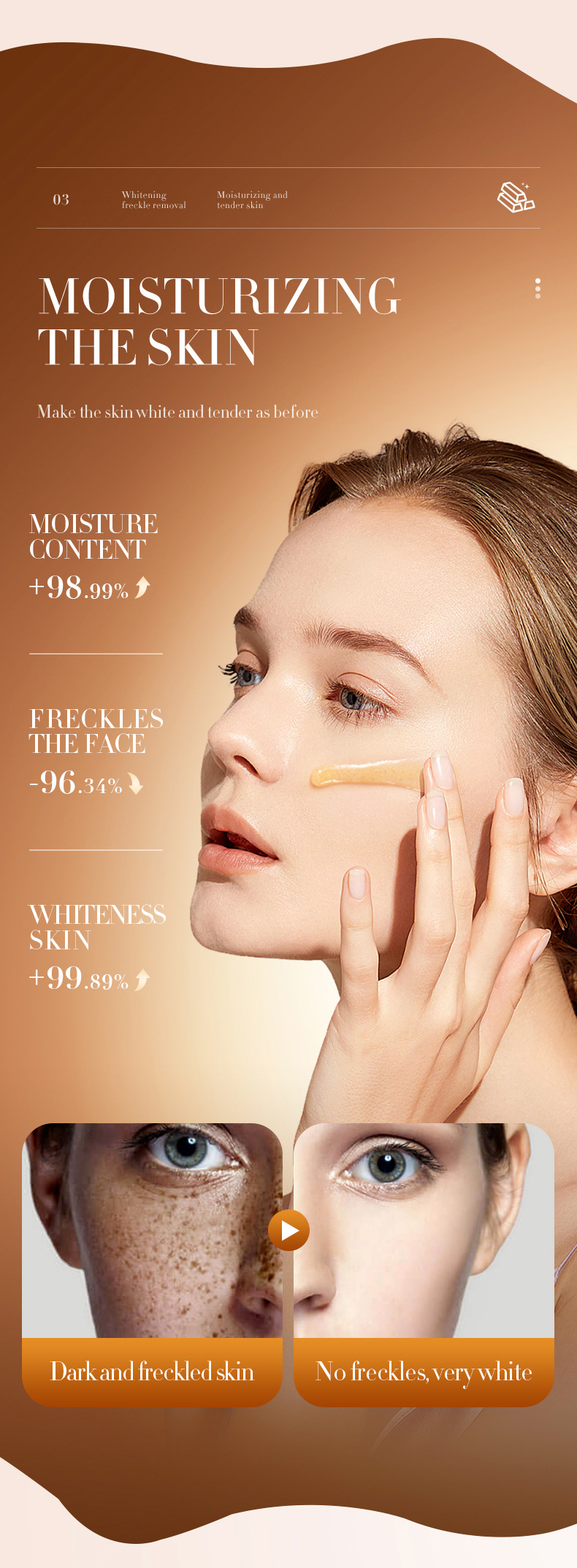 Crème visage éclaircissante et hydratante au collagène perle d'or_voghion.com