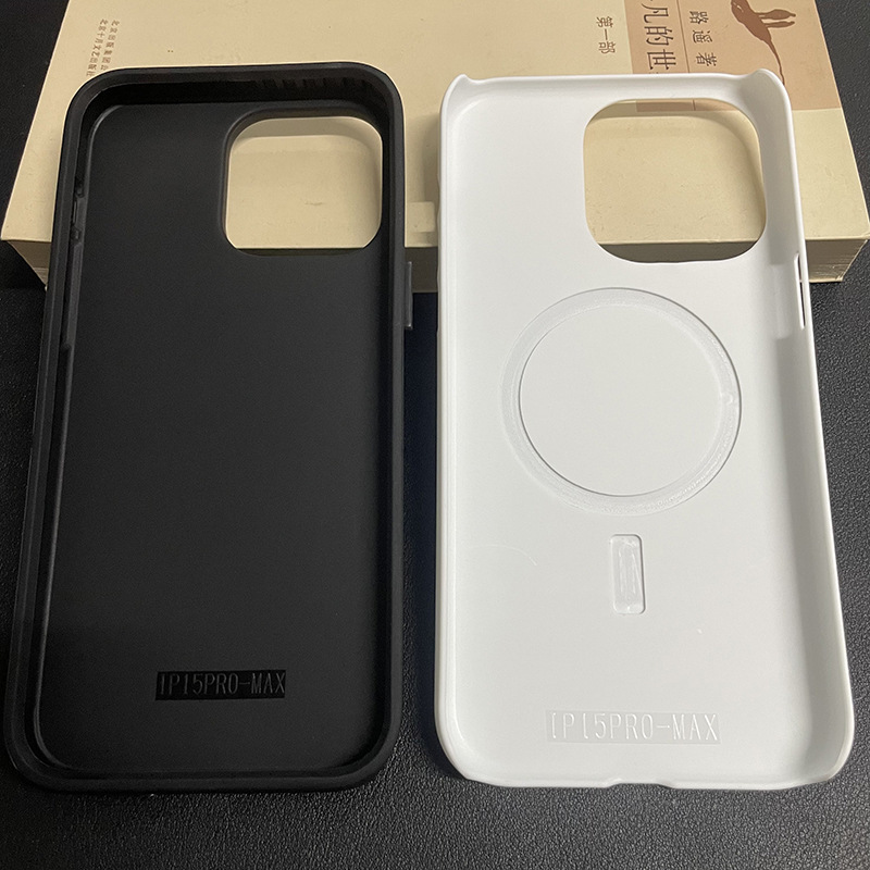 For Apple 15 pro max thermal transfer phone case 2 in 1 magnetic film phone case blank material