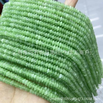 Spacer Beads Loose Beads DIY — Zərgərlik ara hissələri - optimize-green-aventurine-color-24mm