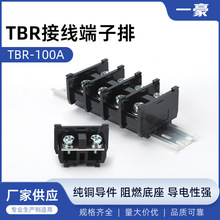 厂家直销TBR-100A铜件PC阻燃聚碳导轨组合式接线端子排连接器