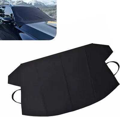 Car snow shield for winter, 600D Oxford fabric - black-600d-oxford-cloth-black-coated-small-car-snow-cover-140160107