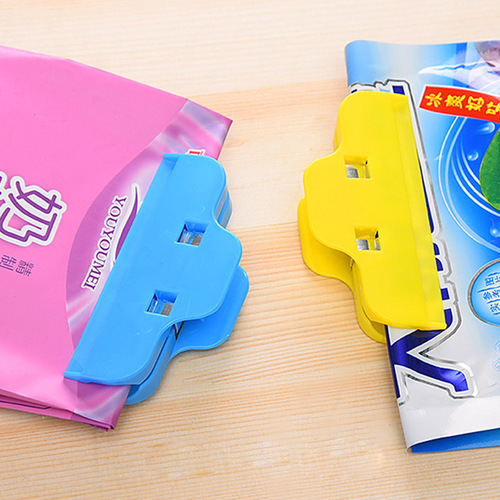 White Plain Large Plastic Food Seal Clips Food Bag Snack Moisture-Proof Clips Seal Clips Plastic Bag Sealer