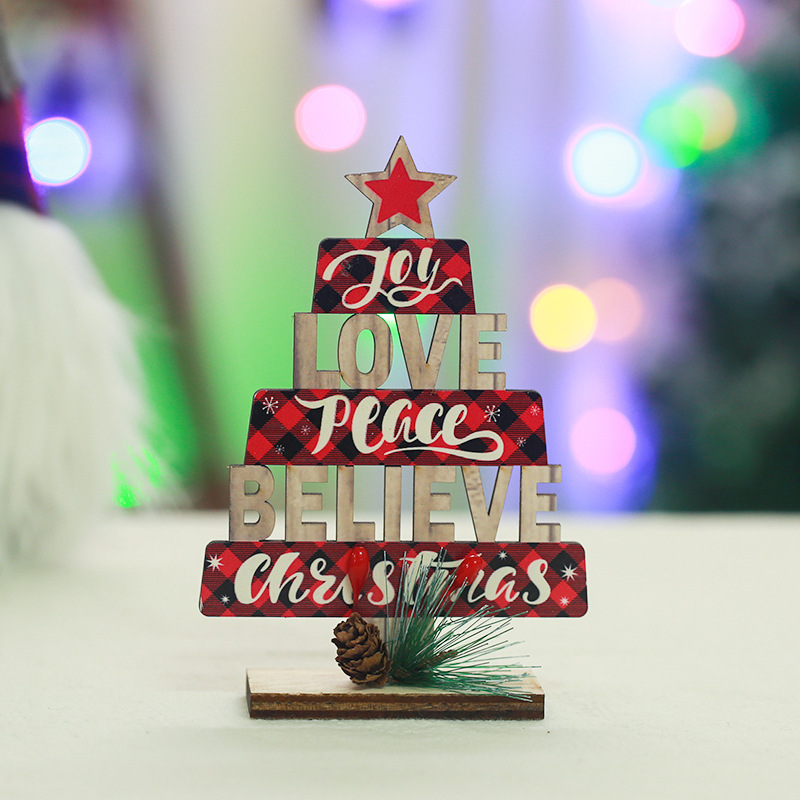 Christmas Christmas Letter Wood Party Ornaments 1 Piece display picture 8