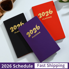 2026 スケジュールブック クロスボーダー英語プランナー 365 日メモ帳 カレンダーブック ビジネス オフィス ジャーナル ポケットブック