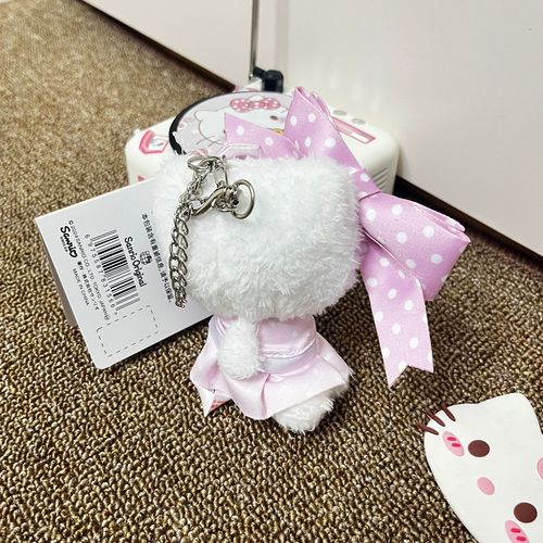 New cartoon products polka dot bow KT cute kt Melody bag pendant key key chain hanging decoration wholesale
