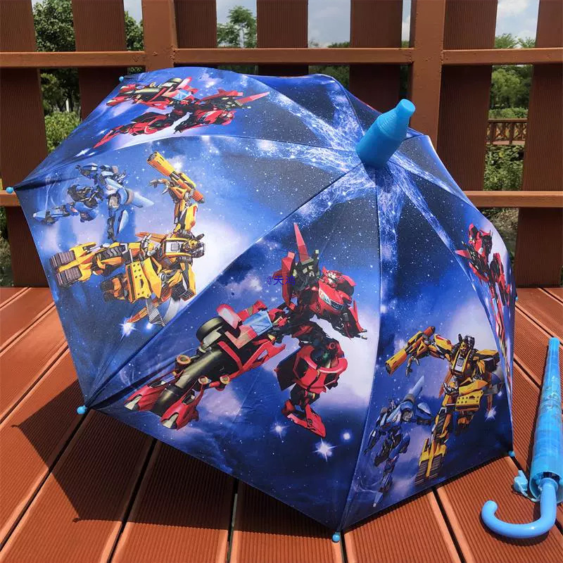 Astronaut Kidsren's Umbrella Sun Protection Sunshade Sun Umbrella Primary School Students Kindergarten Boys and Girls Durable Automatic Long-Handled Umbrella
