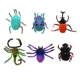 新款昆虫模型6款裸装批发蚊子蚂蚁蚂蚱知了蝎子蝴蝶蜜蜂混装