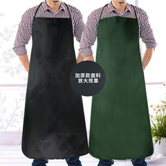 加厚牛津布PVC塗層防水防油廣告成人男女工作勞保圍裙可印LOGO開