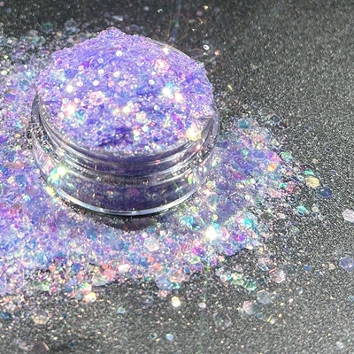 Dırnaq bəzəkləri – Iridescent Polarized Semi-Transparent Sparkling - 6334-30ml