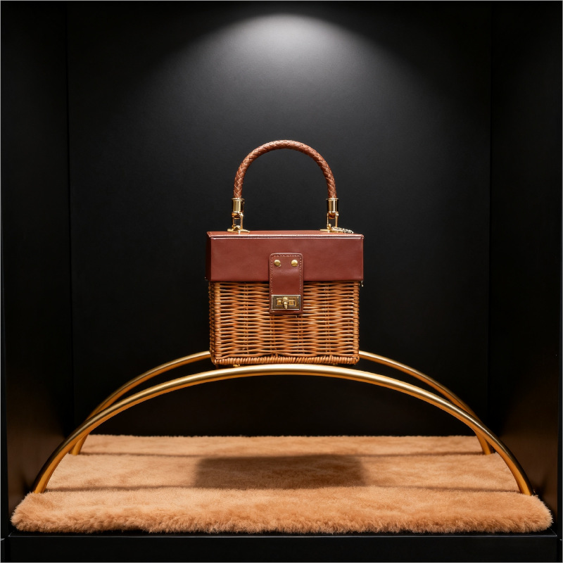 Caja de regalo de bambú de caña portátil bodas damas de honor cajas de regalo de boda cajas de regalo de día de San Valentín al por mayor