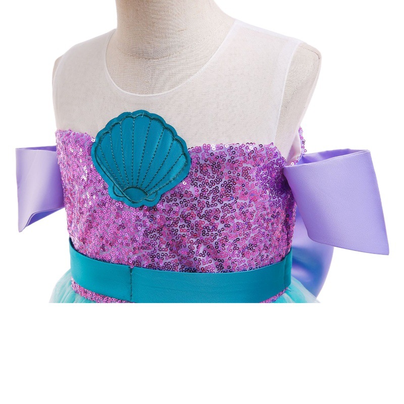 20,22 millones de Halloween Comercio exterior verano sirena vestido de niña vestido de princesa vestido europeo y americano traje de los niños