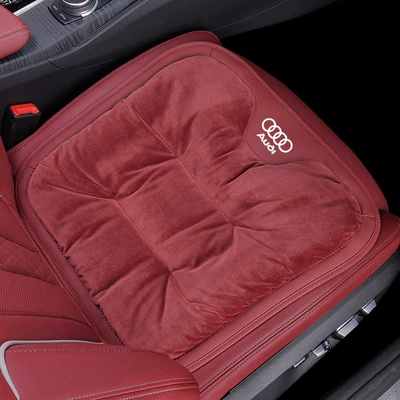 Seat cushion, seat cover — Suitable for Audi - audi-flannel-cushion-volcano-red-front-row-1-pack