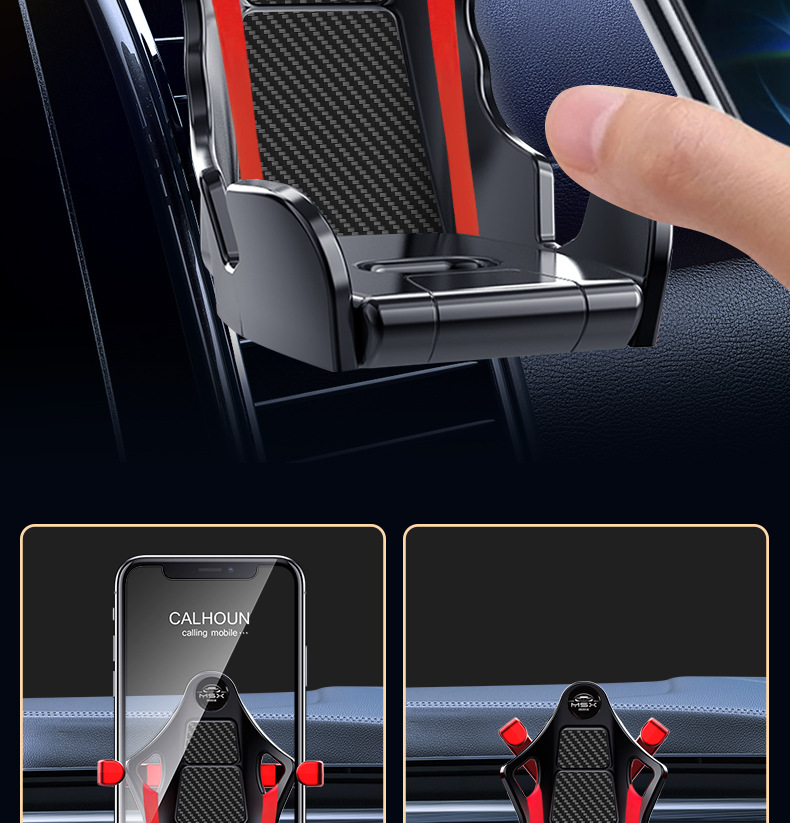 [Racing Bracket] 2025 New Racing Car Mobile Phone Bracket Inverted Hook Car Horizontal and Vertical Air Vent Mobile Phone