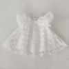 Brand summer children's small princess costume for early age, cotton lace skirt, 0-4 years, with short sleeve
