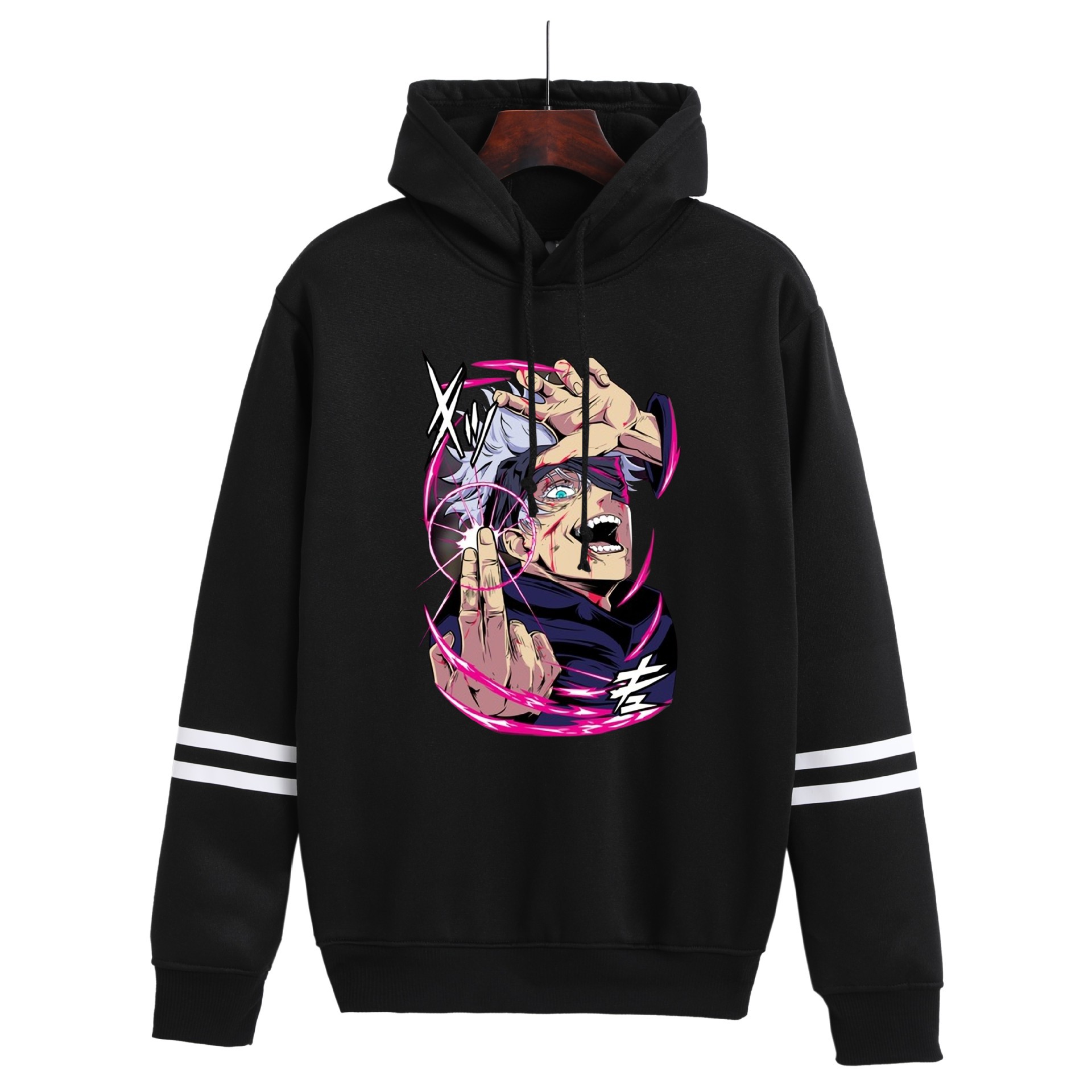 Suéter de nuevo estilo de comercio exterior, entorno de animación, suéter con capucha con estampado digital Black Clover