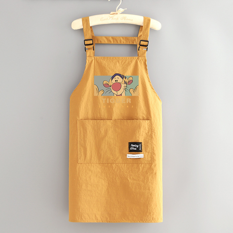 新型ファッションかわいい防水エプロン家庭用キッチン料理ウエスト花屋飲食専用作業服印字|undefined