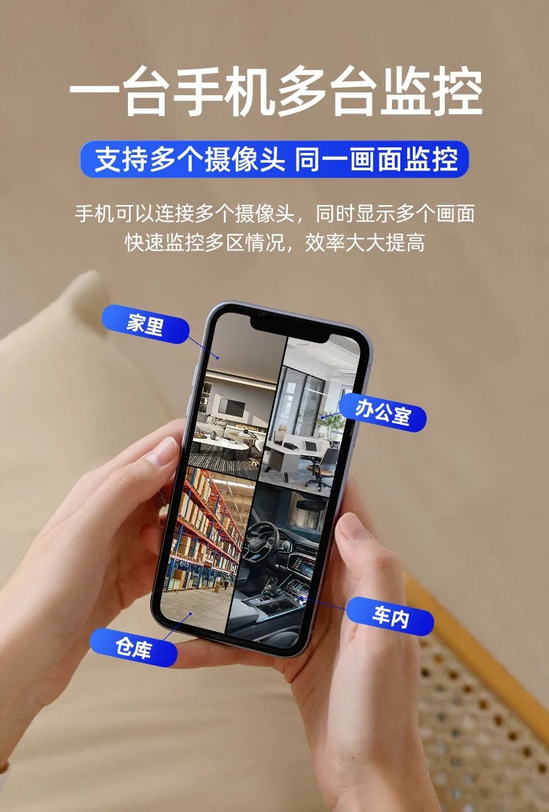 HD-Kamera montierbar kostenlos Heimtelefon ferngesteuert drahtlos 4G-Netz Fotografie Monitor WIFI ohne