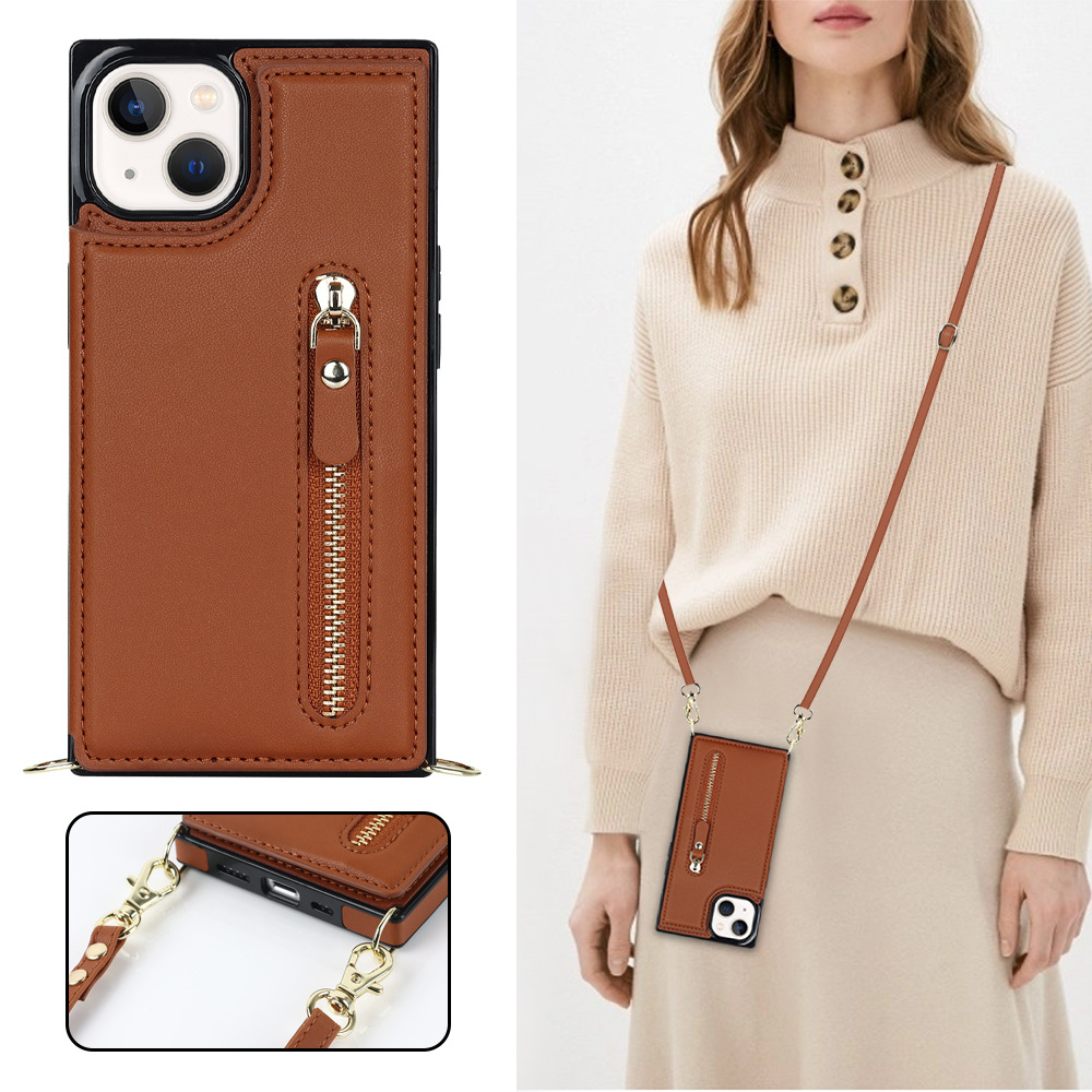 Handyhülle Aus Leder Für Iphone Pro Umhängetasche Mit Band_voghion.com