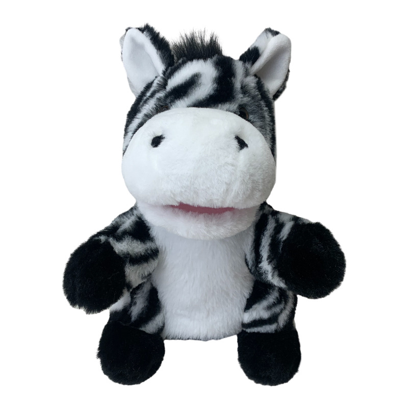 Venta caliente transfronteriza animal marioneta juguete zorro Panda muñeca mapache muñeca erizo marioneta juguete boca abierta al por mayor