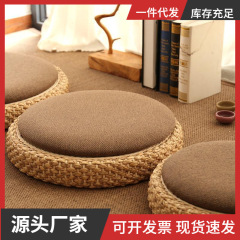 蒲団座布団禅修クッション畳ネット赤座布団拝仏禅座布団藤編茶道厚め床座布団蒲団