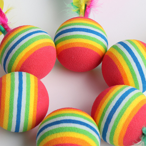 Badminton racket three hair ball high bounce big head shuttlecock racket rainbow ball shuttlecock Oxford ball