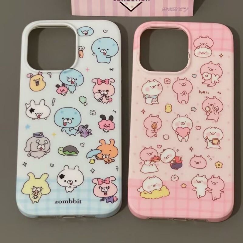 Cute full screen rabbit pill baby iphone16 phone case Apple 14promax new 13/12/11 cartoon