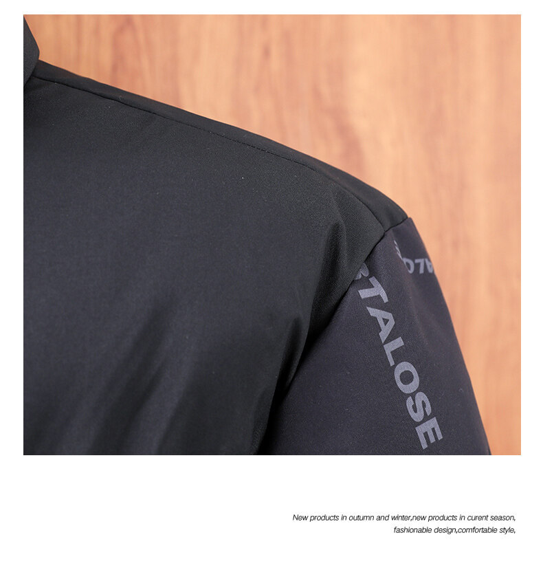 Men's Winter Down Jacket Patchwork Cotton Coat For Men_voghion.com