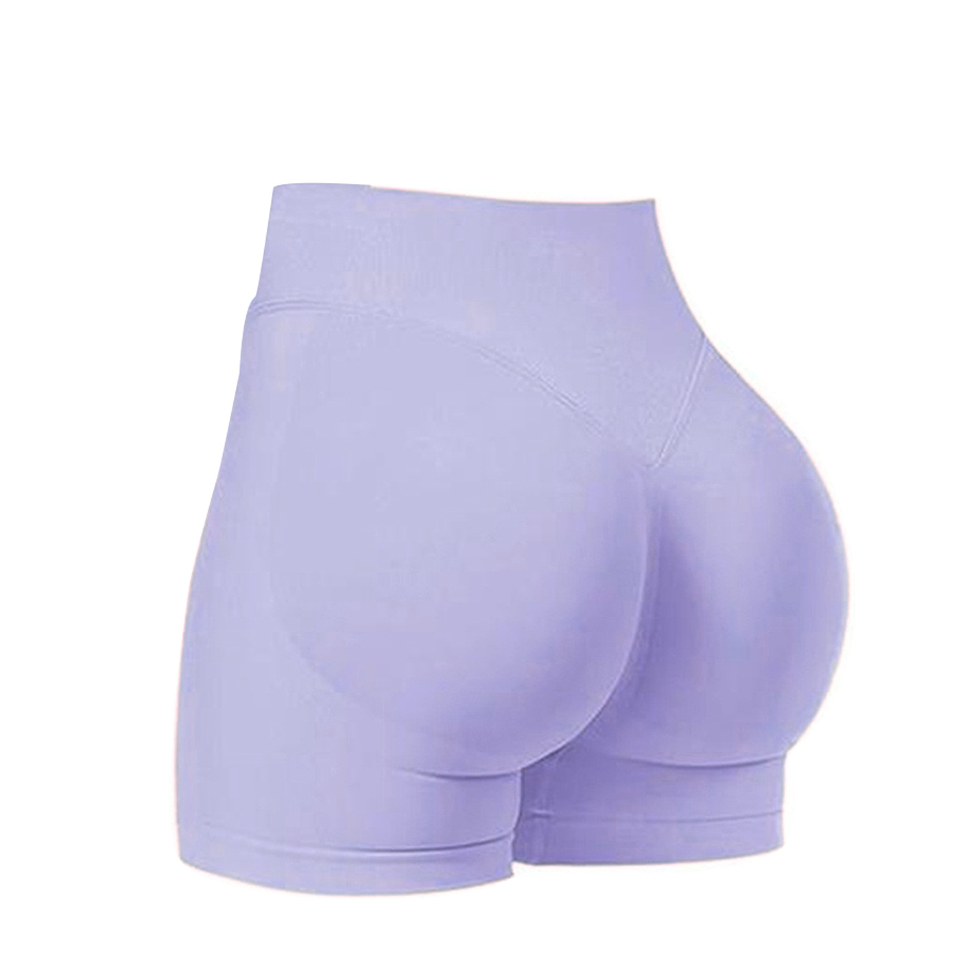 Cross-border sin costura alta cintura alta hips mel mel桃 hips al aire libre tres puntos pantalones cortos para correr y ejercicios de fitness pantalones cortos de yoga