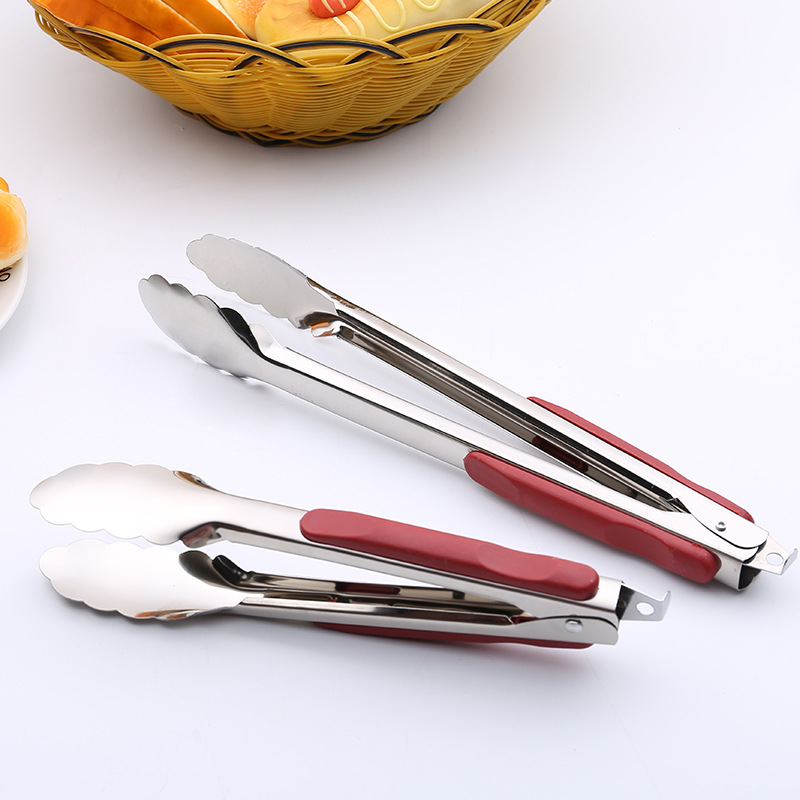 Stainless steel food clip barbecue clip food clip anti-scald bread clip baking steamed bread clip steak clip food clip