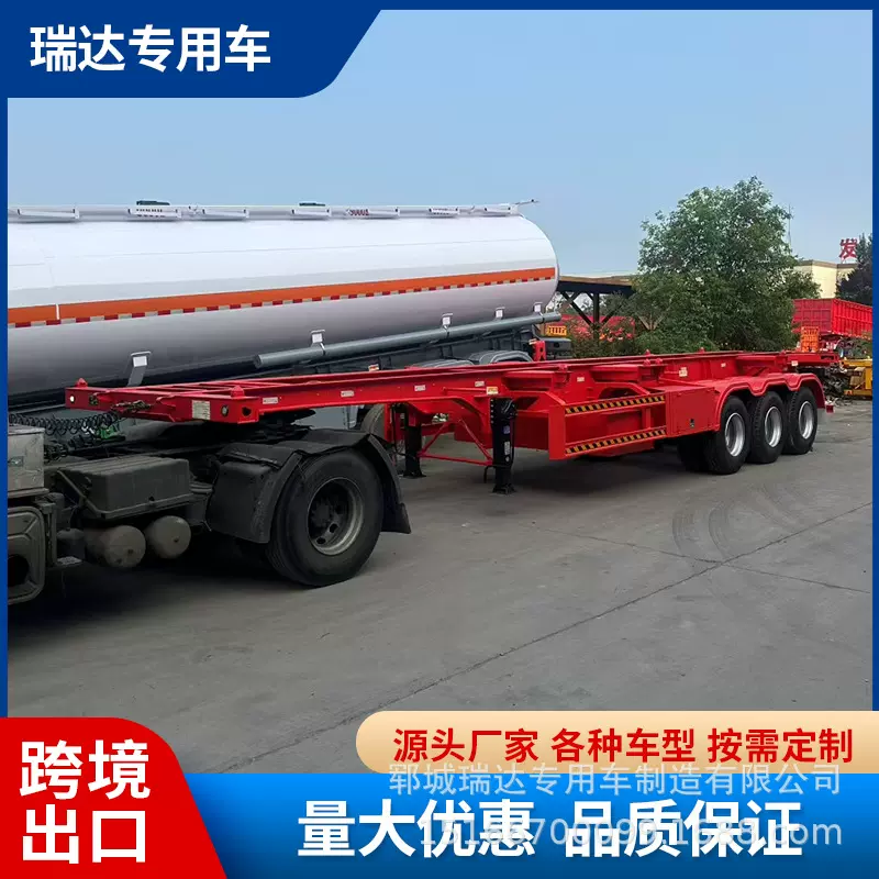 出口跨境粉粒物料半挂车重型粉罐运输车工程水泥运输罐式半挂车