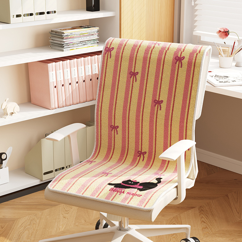 silla unida dormitorio antideslizante asiento cojín de asiento de oficina reclinable cojín de respaldo integral estudiantes lindos dibujos animados