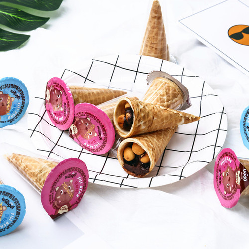 Philips Bear Chocolate Crisp Cylinder 360g Bagged Filled Cone Ice Cream Planet Cup Popular Leisure Snack Wholesale