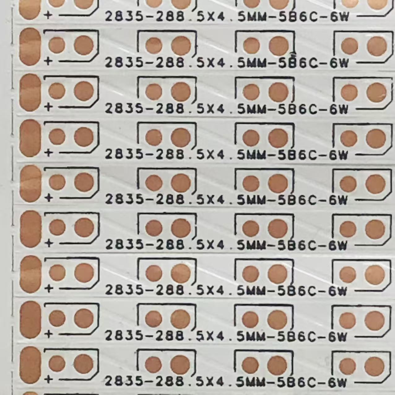 FPC柔性线路板2835 30D/条 5B6C 6W 288.5*4.5MM*54PCS