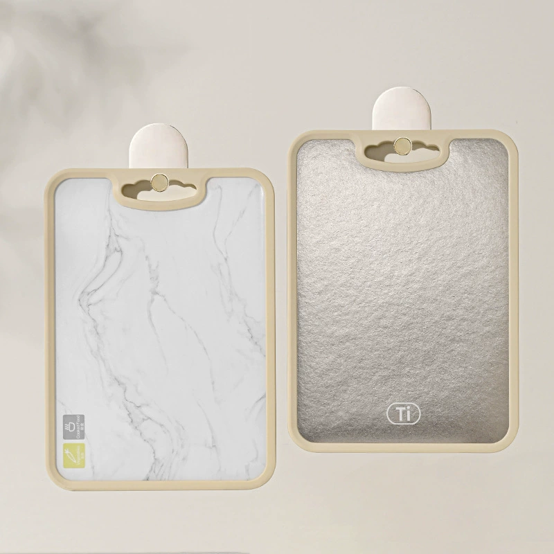 Разделочная доска из чистого титана, двусторонняя разделочная доска, антибактериальная и устойчивая к плесени, бытовая разделочная доска для фруктов, пищевая специальная доска для кухни