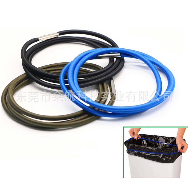 Amazon Office Trash Can with Fixed Elastic Rope, Rubber Band, Elastic Band, Garbage Bag Anti-Slip Tie