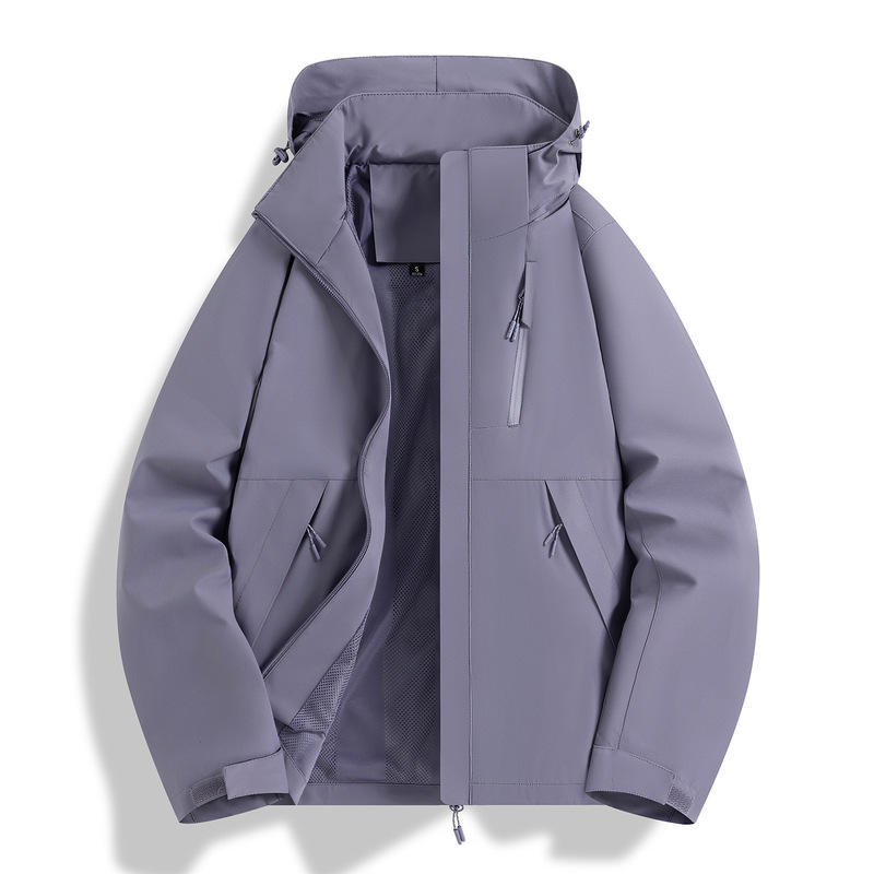 登山进藏连帽夹克防风防泼水三合一冲锋衣团建工作服定制批发LOGO|undefined