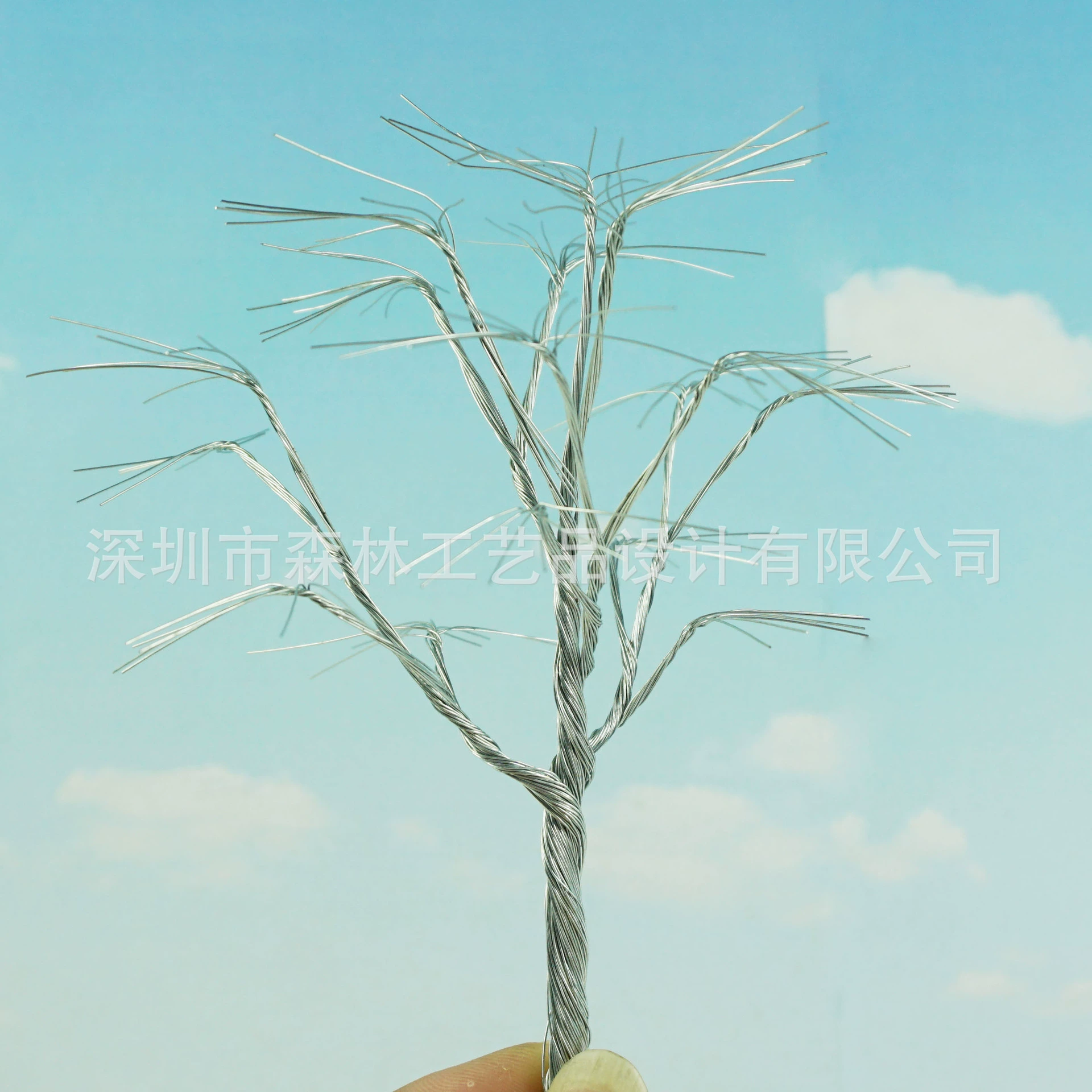 Модель здания, модель поезда, модель песочного стола, модель дерева DIY учебный материал проволока 153-столб дерева