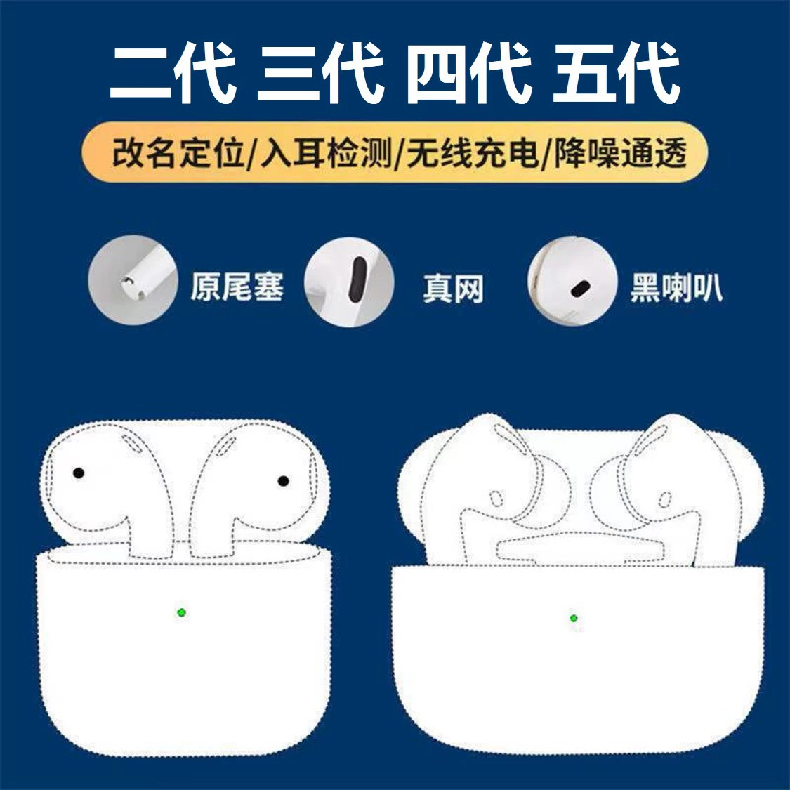 Suitable for Apple Huaqiang North 2nd Generation 3rd Generation Pro 4th Generation Wireless Bluetooth Headset-Jielilan News Network Da Yue Hu Suitable for Apple Huaqiang North 2nd Generation 3rd Generation Pro 4th Generation Wireless Bluetooth Headset-Jielilan News Network Da Yue Hu