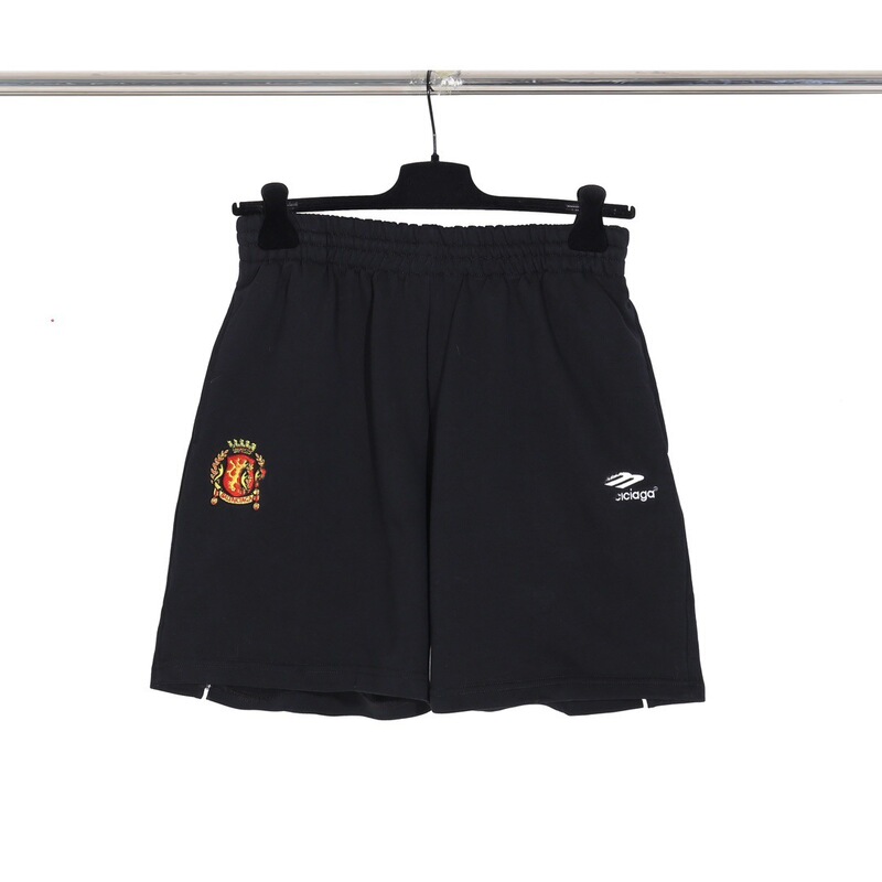 Correct Version B Home High Version 25ss Soccer Embroidered Shorts OS Loosen Version Men's and Women's Couples Same Pants