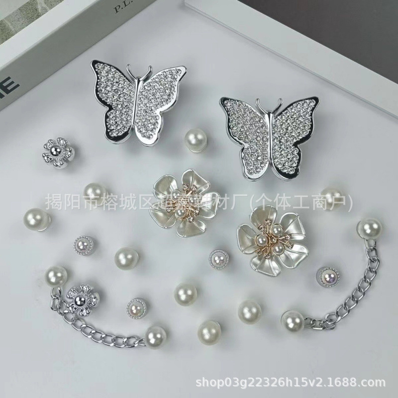 Hoyo Hoyo accesorios de zapatos lindos dibujos animados DIY botones de zapatos floral botones de zapatos accesorios botones de botones accesorios botones de PVC botones de zapatos